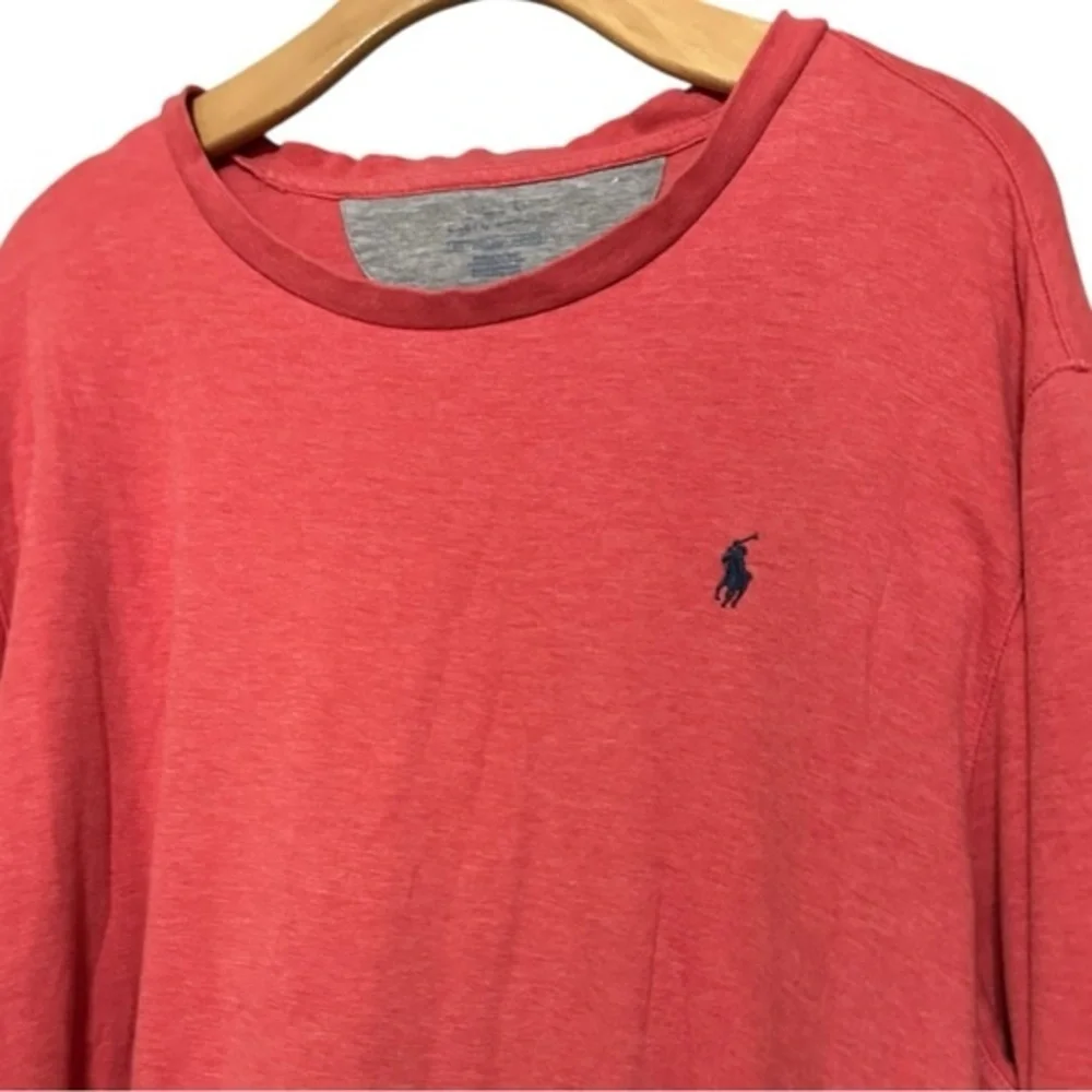 Polo Ralph Lauren Mens Sz XXL Red Classic Jersey Lightweight Crewneck Sweatshirt